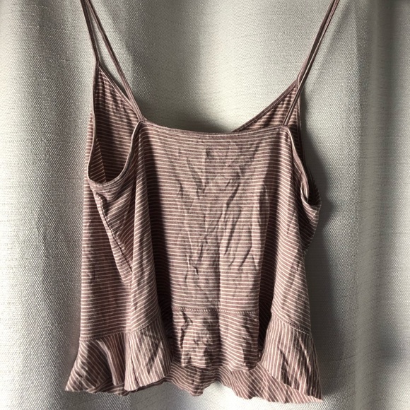 American Eagle Pink Striped Tank Top Size Small - Picture 3 of 3
